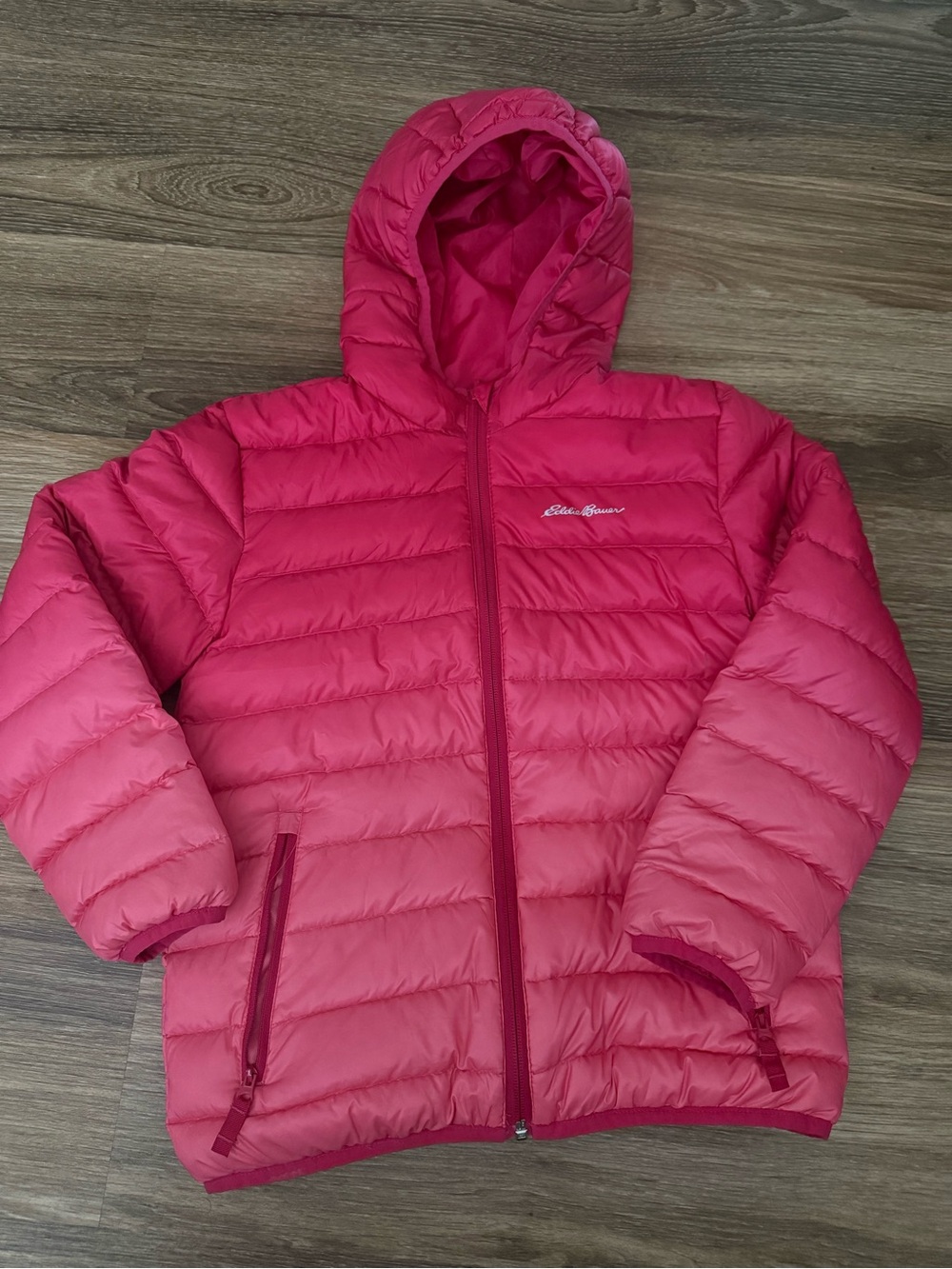 Eddie Bauer Kids Hooded Puffer Jacket - Hot Pink